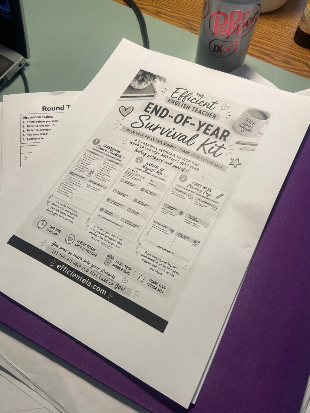 End of Year English Teacher Checklist